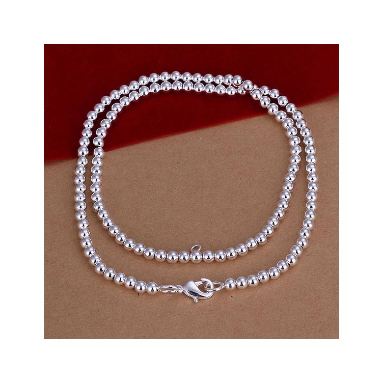 Wholesale Romantic Silver Round Necklace TGSPN669