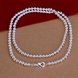 Wholesale Romantic Silver Round Necklace TGSPN669