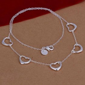 Wholesale Trendy Silver Heart Necklace TGSPN675