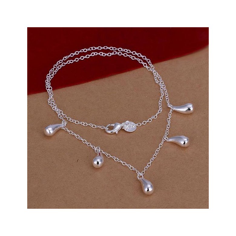 Wholesale Romantic Silver Water Drop Necklace TGSPN685