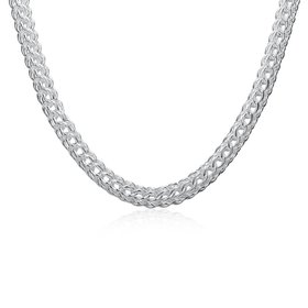 Wholesale Classic Silver Round Necklace TGSPN707