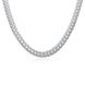 Wholesale Classic Silver Round Necklace TGSPN707