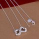 Wholesale Classic Silver Bowknot Necklace TGSPN713