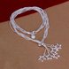 Wholesale Romantic Silver Star Necklace TGSPN724