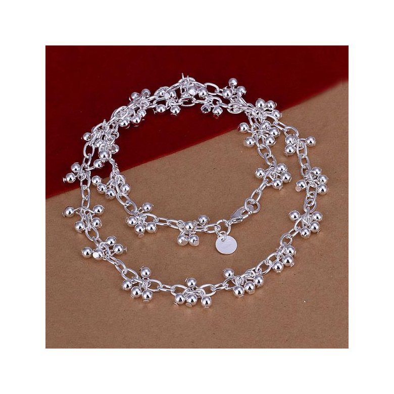 Wholesale Classic Silver Plant Necklace TGSPN730