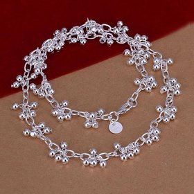 Wholesale Classic Silver Plant Necklace TGSPN730