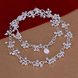 Wholesale Classic Silver Plant Necklace TGSPN730