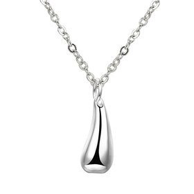 Wholesale Classic Silver Water Drop Necklace TGSPN742