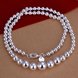 Wholesale Romantic Silver Ball Necklace TGSPN763