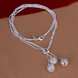 Wholesale Classic Silver Ball Necklace TGSPN772