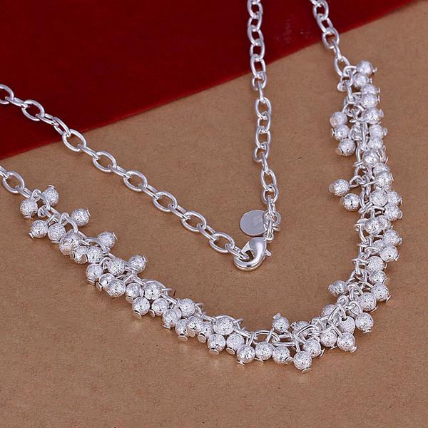 Wholesale Romantic Silver Ball Necklace TGSPN040