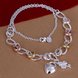 Wholesale Romantic Silver Heart Necklace TGSPN043