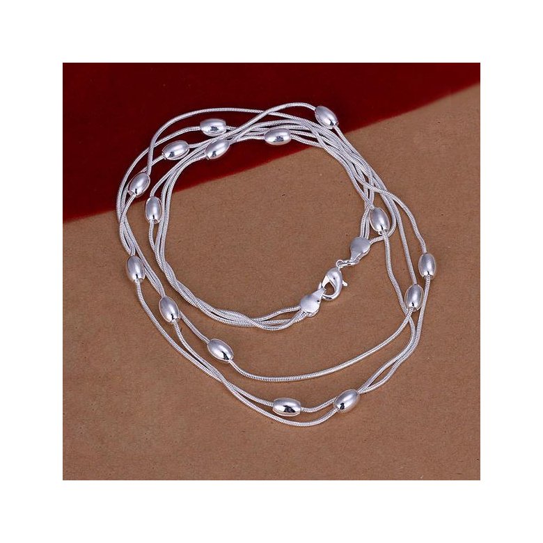 Wholesale Romantic Silver Ball Necklace TGSPN049