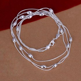 Wholesale Romantic Silver Ball Necklace TGSPN049