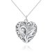 Wholesale Romantic Silver Heart Necklace TGSPN061