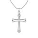 Wholesale Classic Silver Cross Necklace TGSPN132