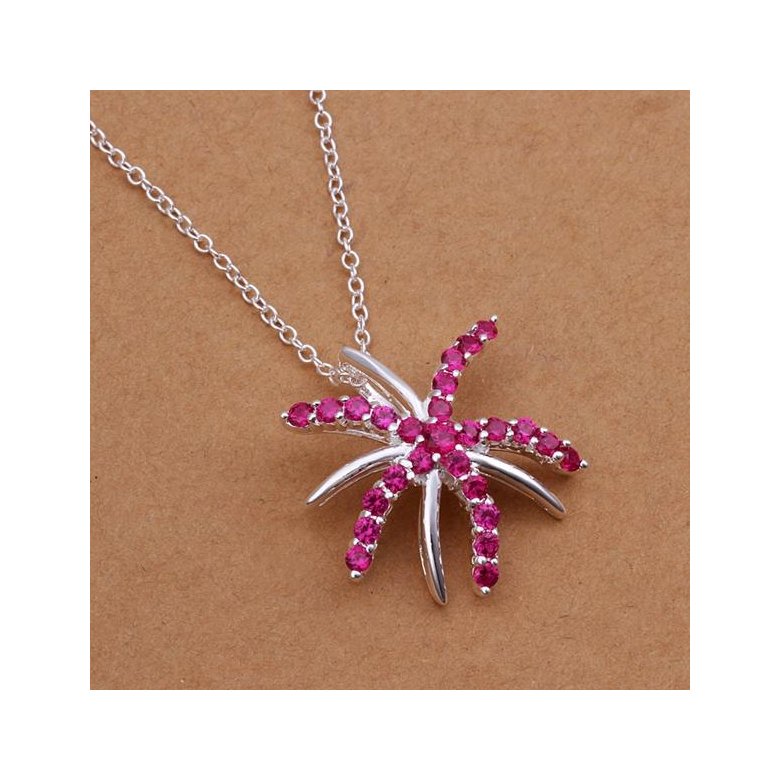 Wholesale Romantic Silver Insect CZ Necklace TGSPN239
