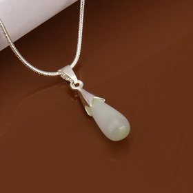 Wholesale Romantic Silver Water Drop Pearl Necklace TGSPN255