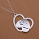 Wholesale Trendy Silver Heart CZ Necklace TGSPN272