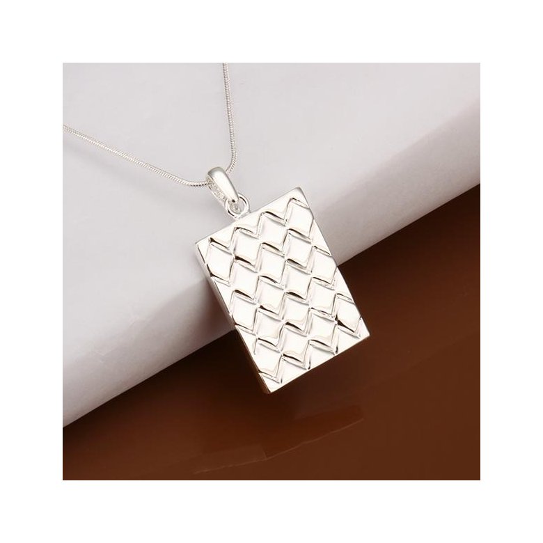 Wholesale Trendy Silver Geometric Necklace TGSPN334