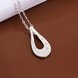 Wholesale Classic Silver Water Drop CZ Necklace TGSPN363