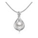 Wholesale Trendy Silver Water Drop Pearl Necklace TGSPN481