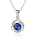 Wholesale Trendy Platinum Geometric CZ Necklace TGSPN511