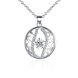 Wholesale Romantic Silver Ball CZ Necklace TGSPN585