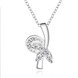 Wholesale Trendy Silver Plant CZ Necklace TGSPN664