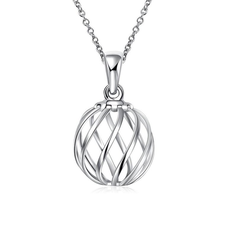 Wholesale Classic Silver Geometric Necklace TGSPN234