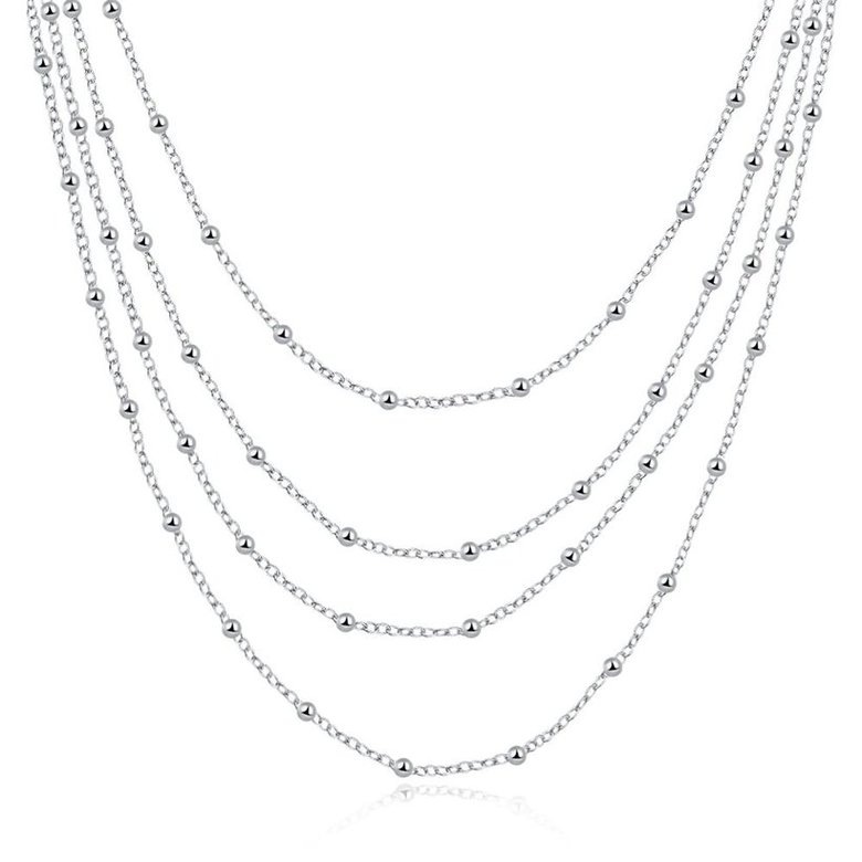 Wholesale Trendy Silver Round Necklace TGSPN300