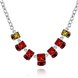 Wholesale Trendy Silver Geometric Resin Necklace TGSPN019