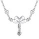 Wholesale Romantic Silver Heart Necklace TGSPN322