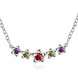 Wholesale Romantic Silver Star CZ Necklace TGSPN330