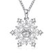 Wholesale Classic Silver Geometric CZ Necklace TGSPN335