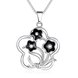 Wholesale Romantic Silver Plant Necklace TGSPN347