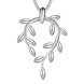 Wholesale Trendy Silver Plant Necklace TGSPN370