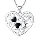 Wholesale Romantic Silver Heart Necklace TGSPN374