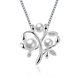 Wholesale Trendy Silver Plant CZ Necklace TGSPN387