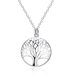 Wholesale Trendy Silver Plant Necklace TGSPN397