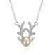 Wholesale Trendy Silver Animal CZ Necklace TGSPN400