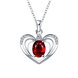 Wholesale Trendy Silver Heart Glass Necklace TGSPN654