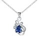Wholesale Romantic Silver Water Drop Glass Necklace TGSPN706