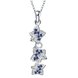 Wholesale Trendy Silver Plant CZ Necklace TGSPN077