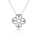 Wholesale Trendy Silver White CZ Necklace TGSPN227