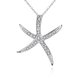 Wholesale Romantic Silver Star CZ Pendants TGSPP017