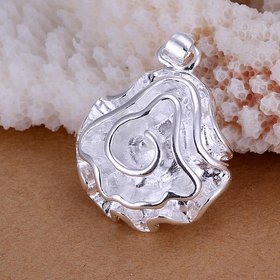 Wholesale Romantic Silver Plant Pendants TGSPP026