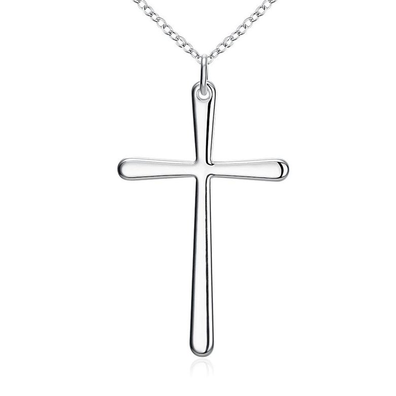 Wholesale Romantic Silver Cross Pendants TGSPP039