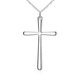 Wholesale Romantic Silver Cross Pendants TGSPP039