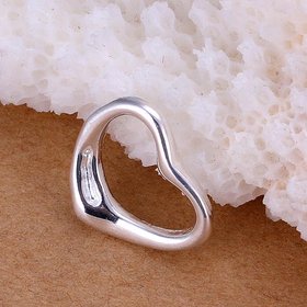 Wholesale Trendy Silver Heart Pendants TGSPP041